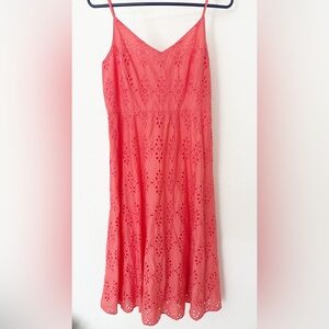 NWT Old Navy Coral Eyelet Maxi Dress greta for summer